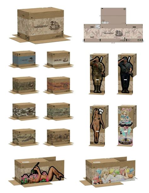 metal gear cardboard box papercraft|metal gear solid box hiding.